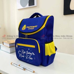 May balo đồng phục học sinh theo yêu cầu TPHCM trực tiếp giá tốt - Mẫu balo trường quốc tế PATHWAY TUỆ ĐỨC 2026 mới nhất