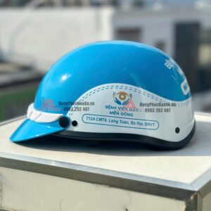 Đặt Mũ Bảo Hiểm In Logo Theo Yêu Cầu, Thiết Kế Miễn Phí Tại TPHCM | Mẫu Mũ Bảo Hiểm Bệnh Viện Mắt Miền Đông