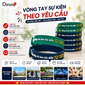 Đặt Làm Vòng Tay Sự Kiện Số Lượng Lớn TPHCM – In Logo Theo Yêu Cầu, Giá Tốt Cho Trường Học & Agency